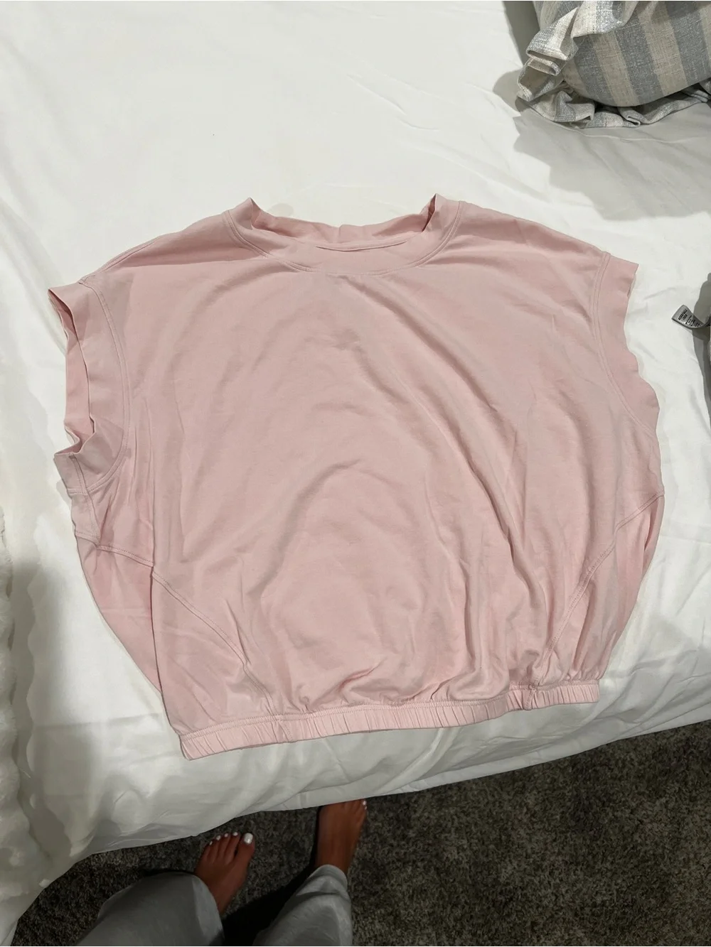 lululemon athletica Light Pink Sleeveless Relaxed Tank